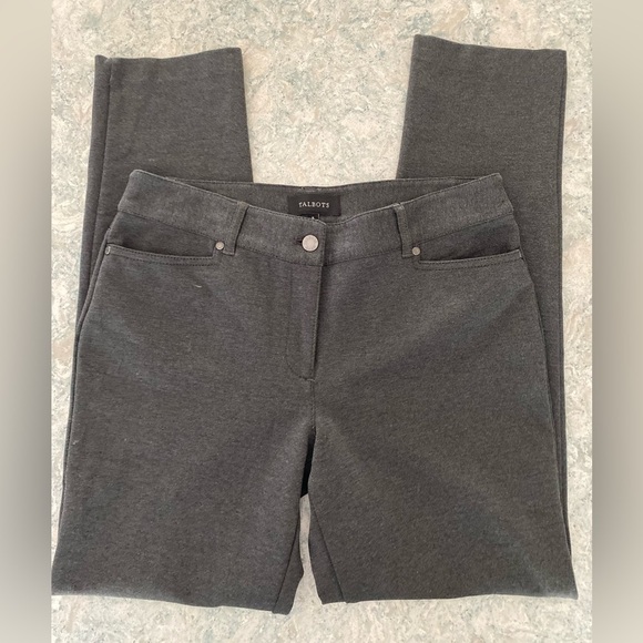 Talbots Pants - Talbots Women's Gray/Black Size 8 Point Pants